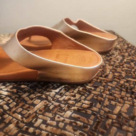 Fitflop Bands Metallic Thong Sandal SZ 8 - Picture 4 of 6